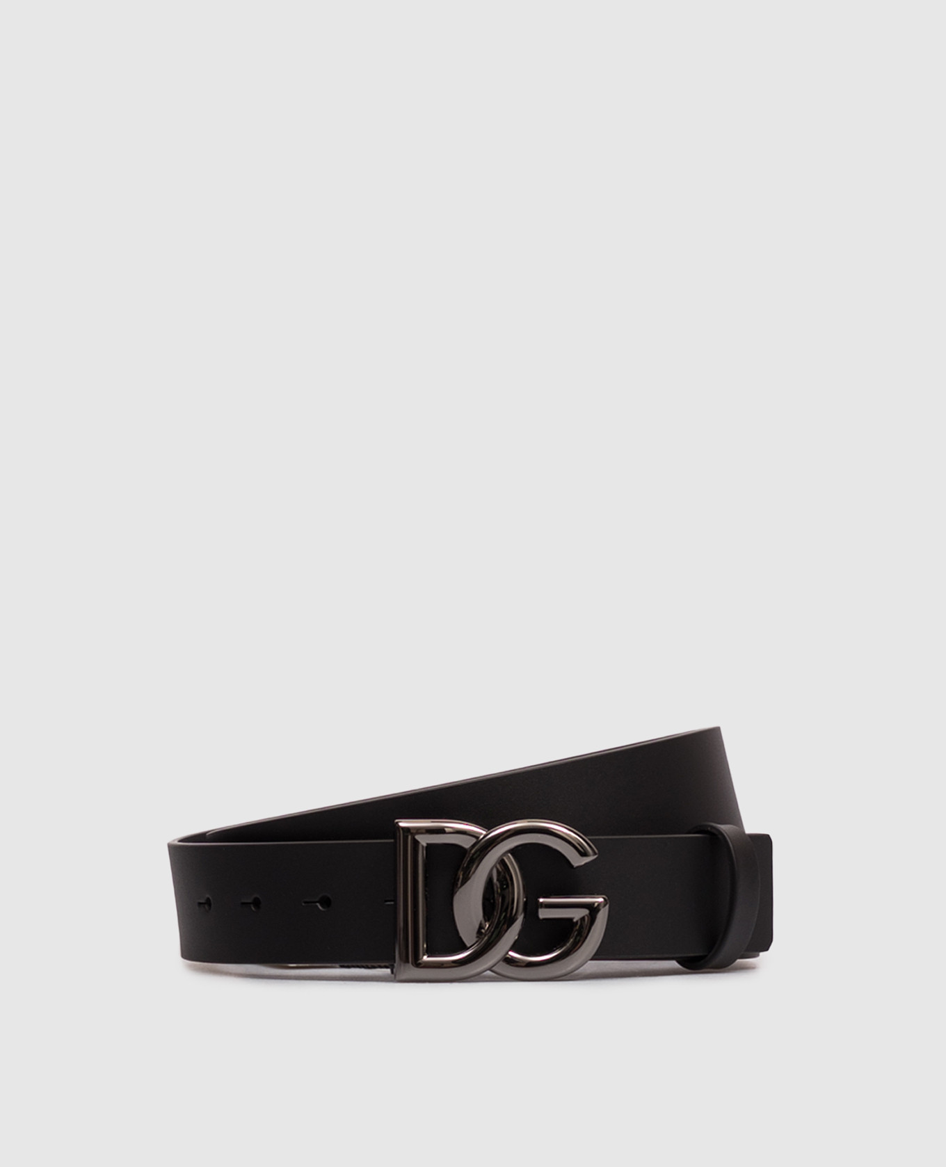 Black leather belt