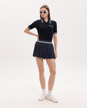 Sporty & Rich Blue pleated skirt Abigail SK01275326BL106