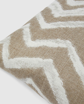 Missoni Home Decorative beige down and feather pillow Graffiti 1E4CU00714