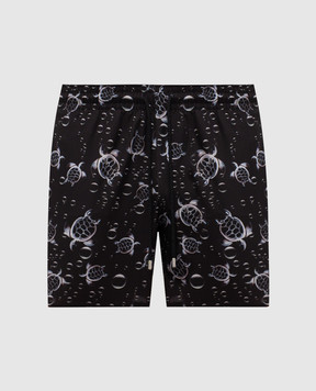 Vilebrequin Bubble Turtles Black Swim Shorts MAHEJ311