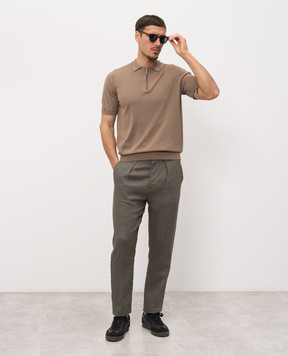 Cashmere&Whiskey Brown polo MB004Z