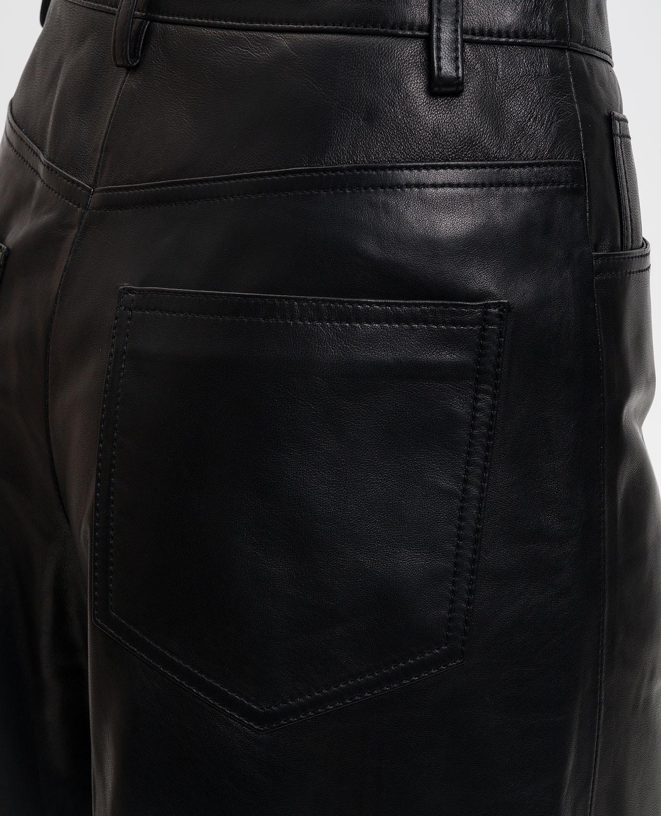Black leather Bermuda shorts Juun.j 5