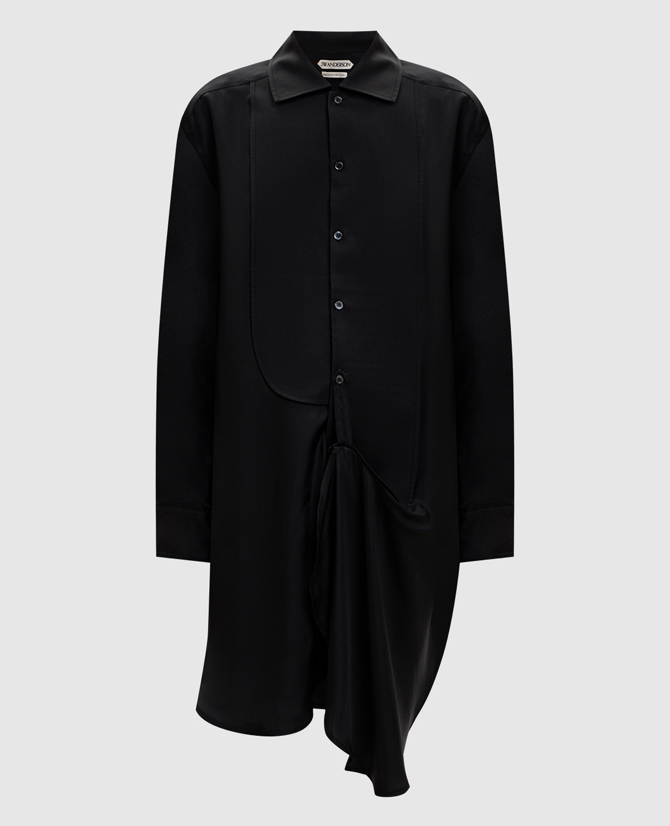 

Black silk shirt dress JW Anderson