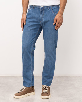 Florentino Blue jeans with logo patch 126557610713