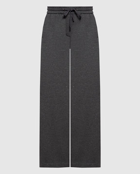 Peserico Grey insulated track pants with lurex P04963J00D02339