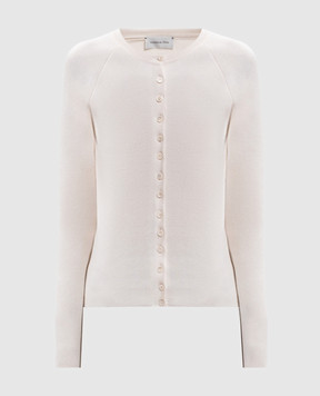 Magda Butrym Ivory cashmere cardigan KNITWEAR29CARDIG266726