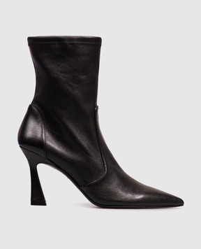 Stuart Weitzman Black leather ankle boots VINNIE SM581