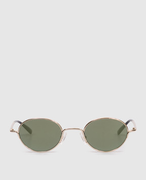 Alexander McQueen Gold mirrored sunglasses 861683I3330