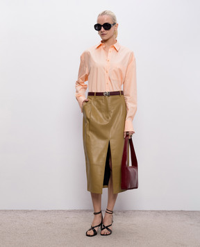 Khaite Newton orange shirt 2468195