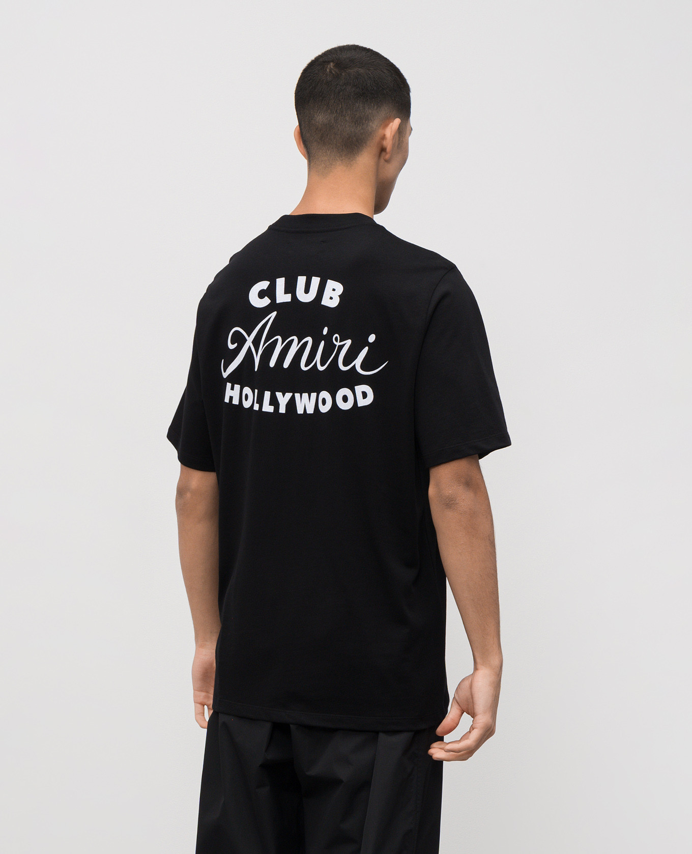 

Black CLUB T-shirt with logo AMIRI