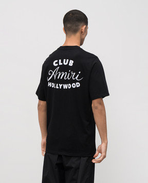 AMIRI Black CLUB T-shirt with logo AMJYTE1254