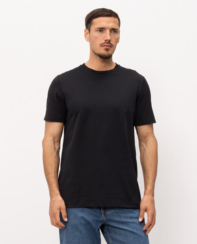 Cashmere&Whiskey Black t-shirt with logo print TSHIRT