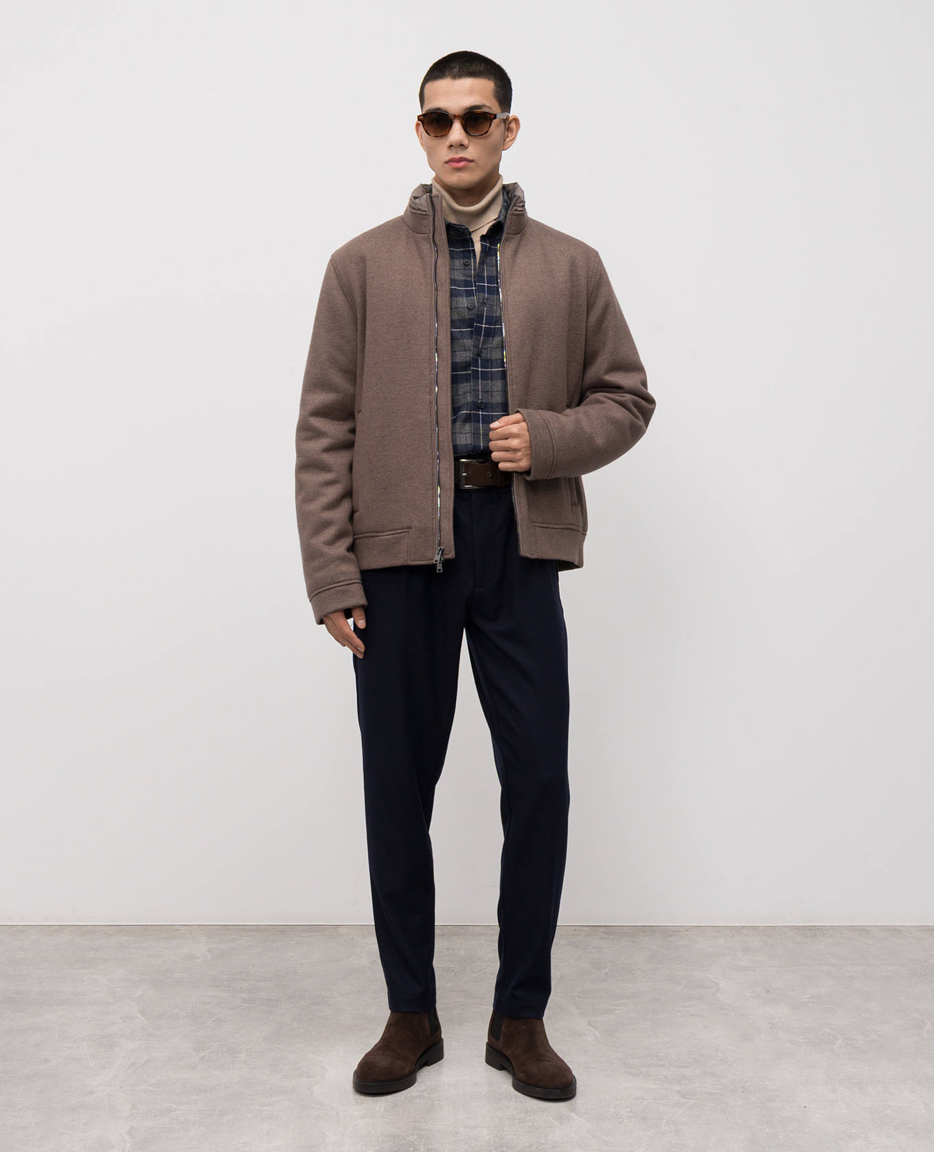 

Gray checkered shirt Woolrich, Grey