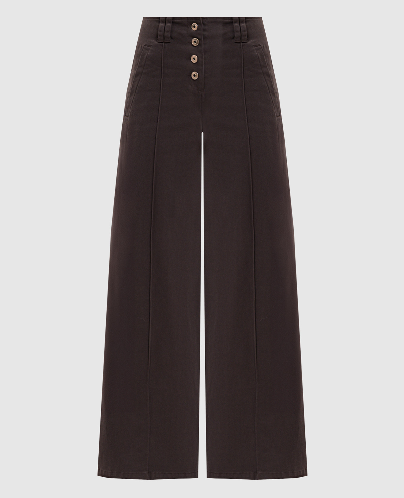 Brown pants with a patch Twinset