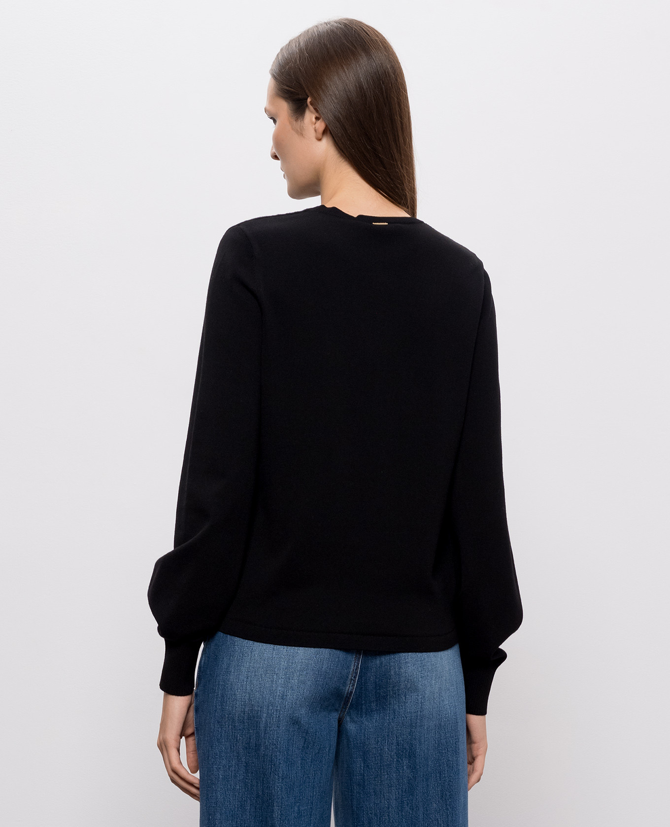 Black jumper with lace Twinset 4