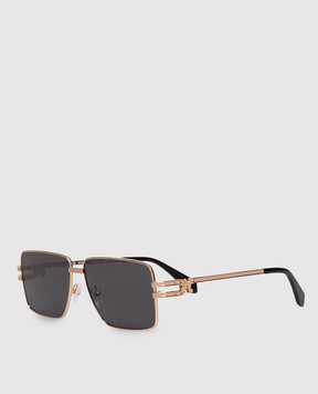 Palm Angels Gold-tone sunglasses with monogram logo PA2003760759