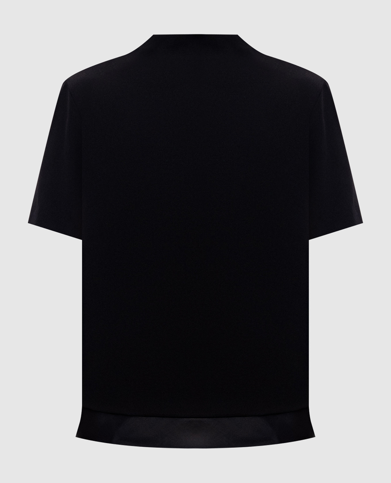 Schwarze Wollbluse