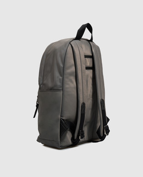 Dolce&Gabbana Children's gray backpack with textured monogram EM0074A0567