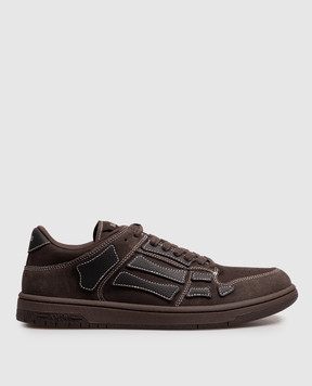 AMIRI Brown suede Skel Top sneakers AMSNSN1075