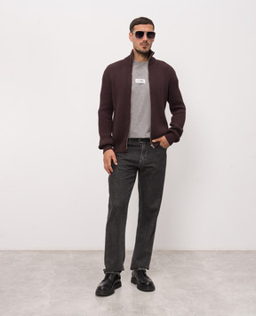 Maison Margiela MM6 Brown cardigan SH0AM0021M13039