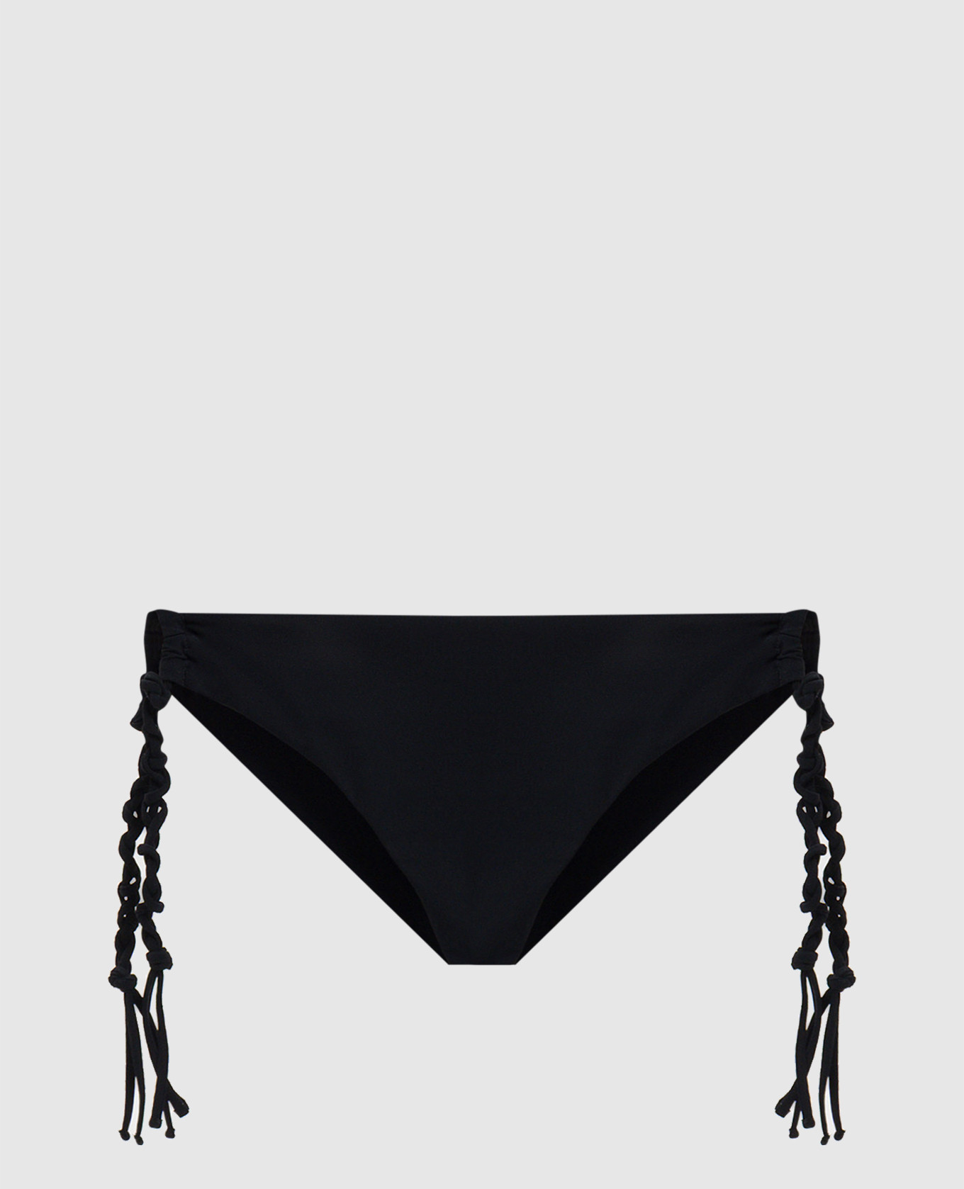 Black swimsuit panties with ties