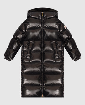 Moncler ENFANT Children's black elongated down jacket Ganevry L29541C00006597Z8