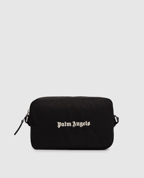Palm Angels Black bag with logo embroidery PMNQ010S24FAB001
