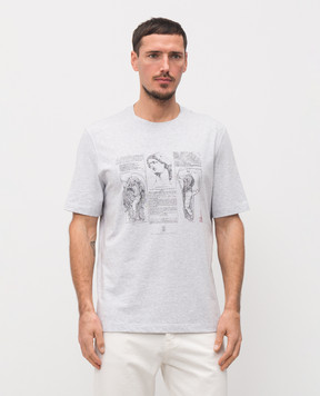 Brunello Cucinelli Grey melange T-shirt M0B138517