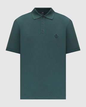 Herno Green polo shirt with monogram embroidery JPL00135U54005