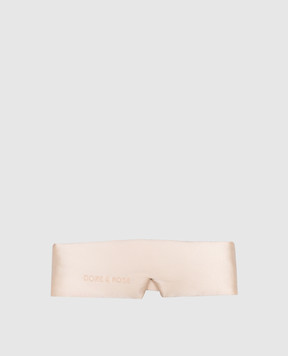 Dore & Rose Children's beige silk sleep mask DEEPSLEEPMASKKIDS
