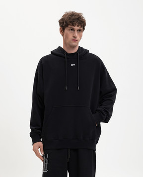 Off-White Black hoodie with 3D Spray logo 44MBB085S26F00G