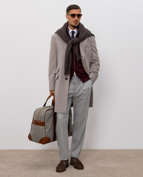 Brunello Cucinelli Gray wool coat MV4679039