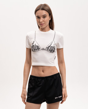 Palm Angels White Bra Baby top PWAA077S26JER002
