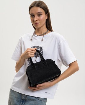 Babe Pay Pls Black suede bag 6244