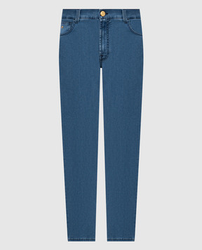 Stefano Ricci Blue jeans with monogram logo MFT61B2110TR141L