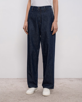 MooRER CABIRIAN blue jeans with logo patch CABIRIANJLGD