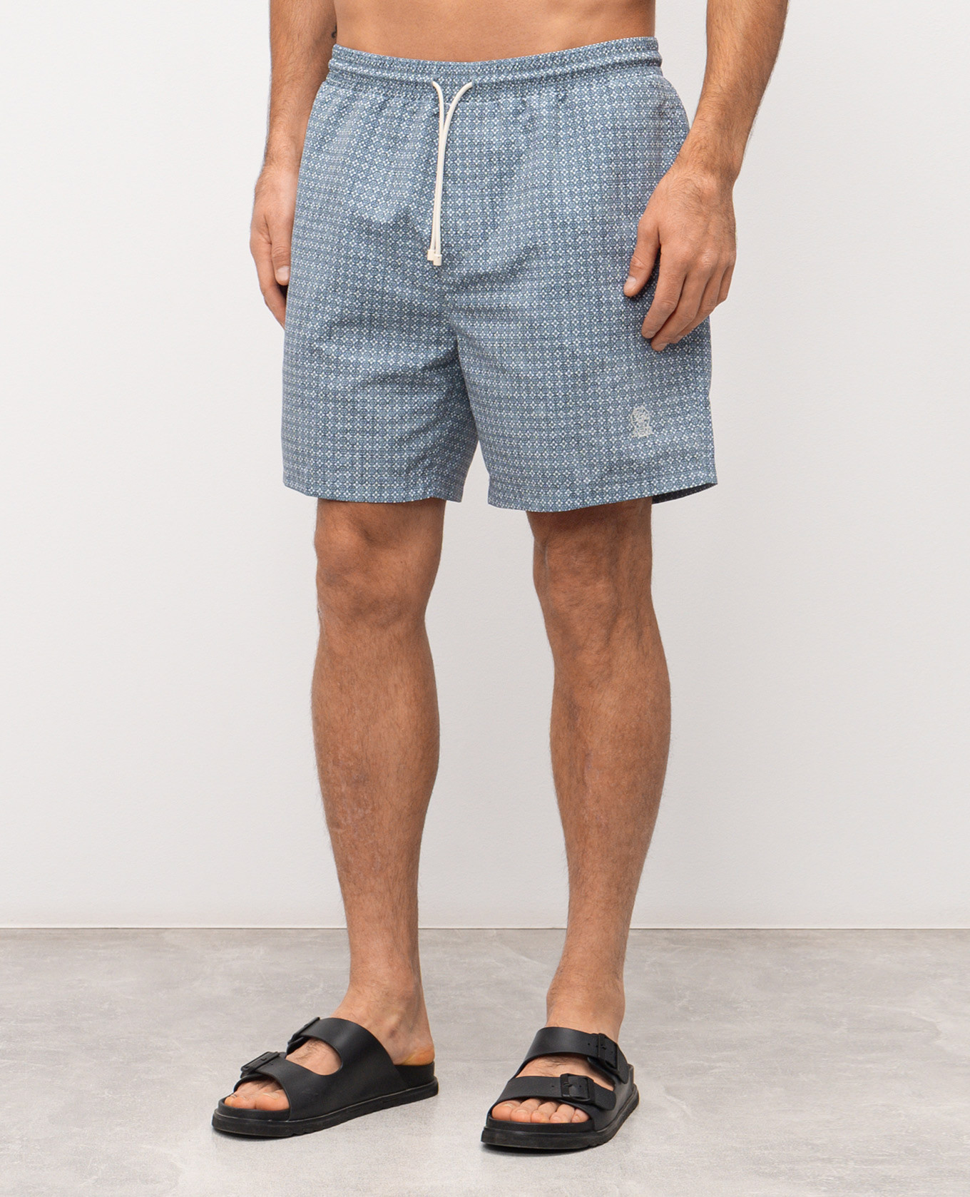 

Blue printed swim shorts Brunello Cucinelli