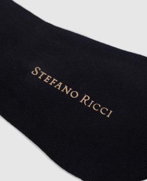 Stefano Ricci Blue footprint socks MHE34U3006MHE34U