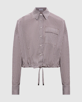 Brunello Cucinelli Striped silk shirt MH746NA916