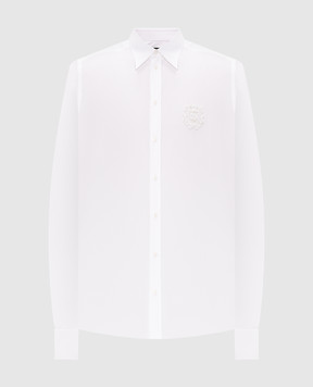 Dolce&Gabbana Martini white shirt with monogram patch G5ML1ZFU5T9