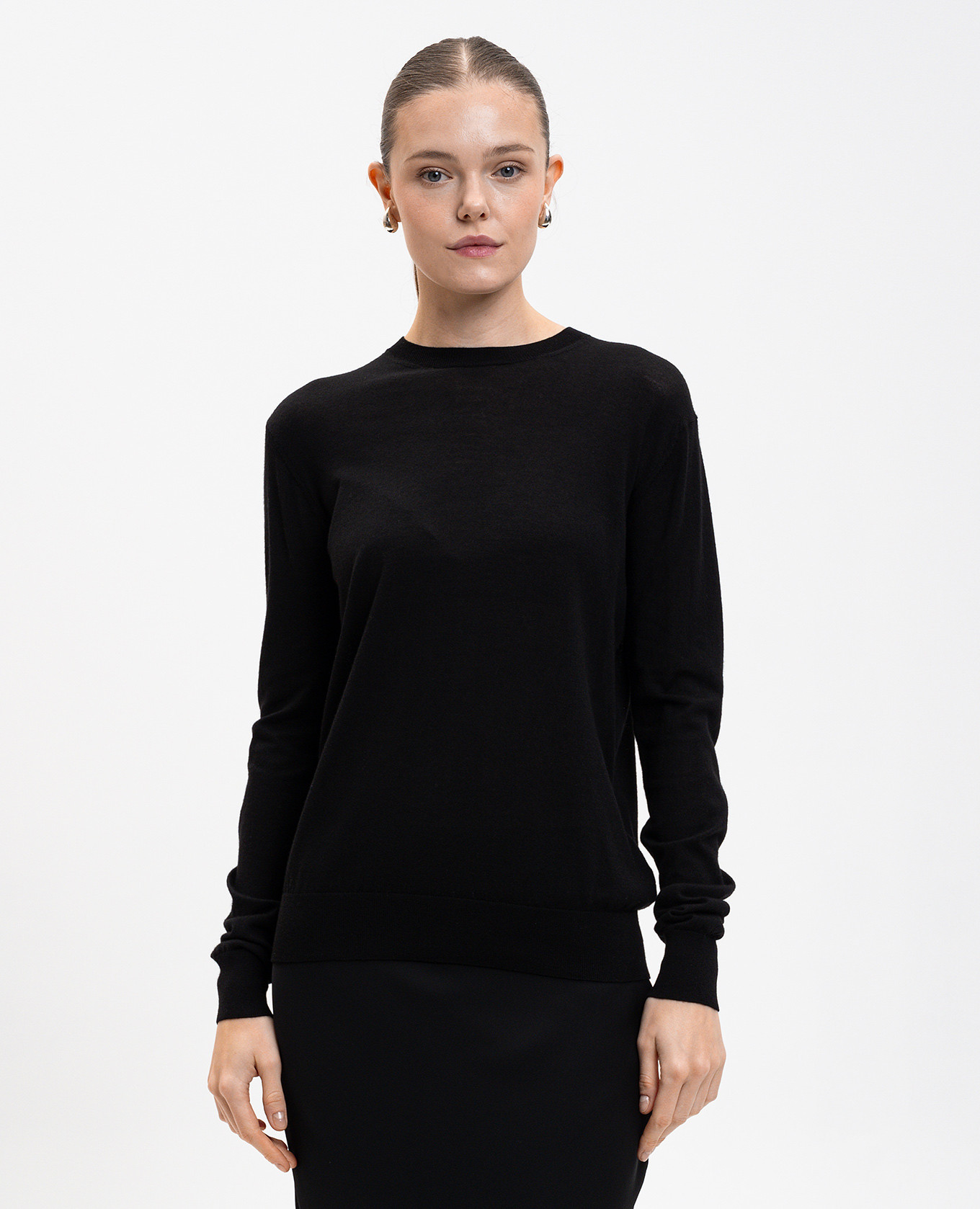 Black wool and silk jumper Toteme 3