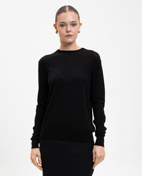 Toteme Black wool and silk jumper 252WRT0469YA0190