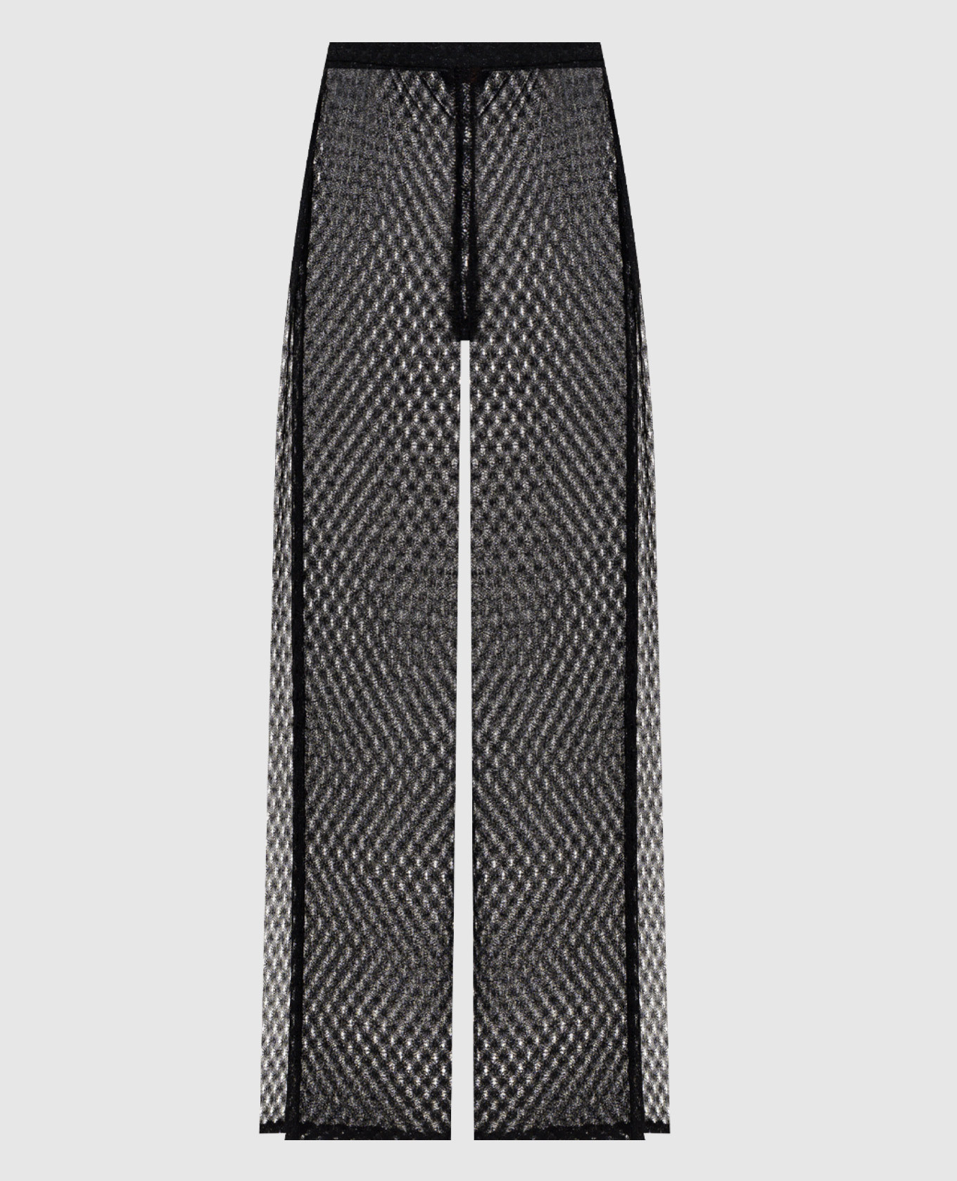 Pantalon noir évasé avec lurex