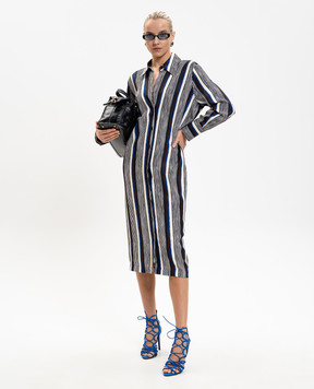 PROENZA SCHOULER Amira striped silk midi shirt dress R2613012BSP179S