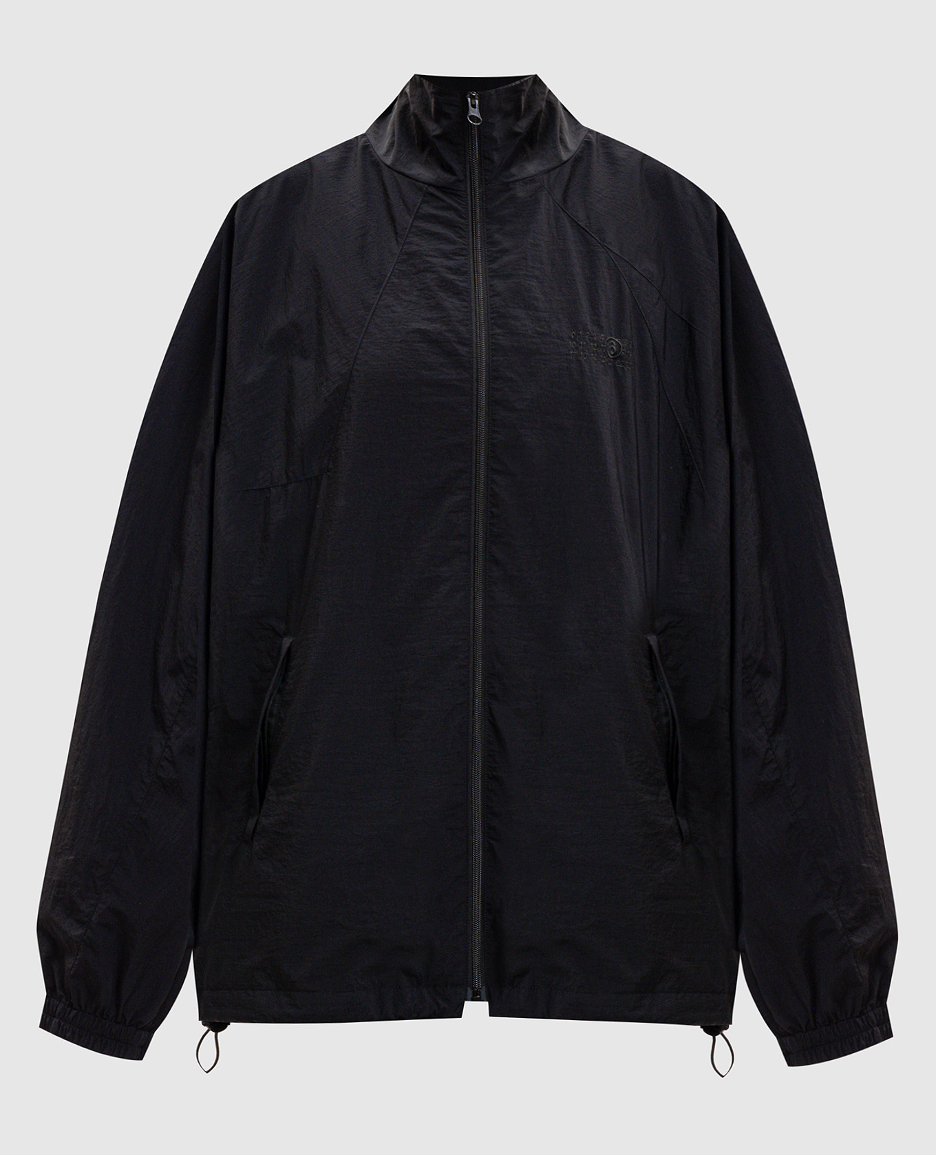 

Black windbreaker with logo embroidery Maison Margiela MM6