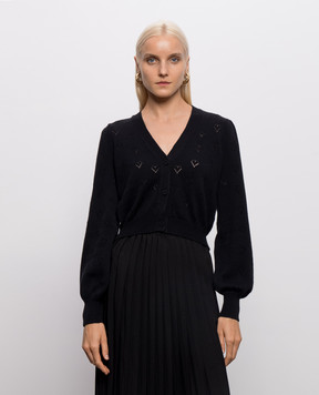 Twinset Black cashmere cardigan 262TP3023