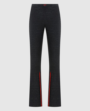 Off-White Grey melange leggings with logo OWCD02CF25JER001