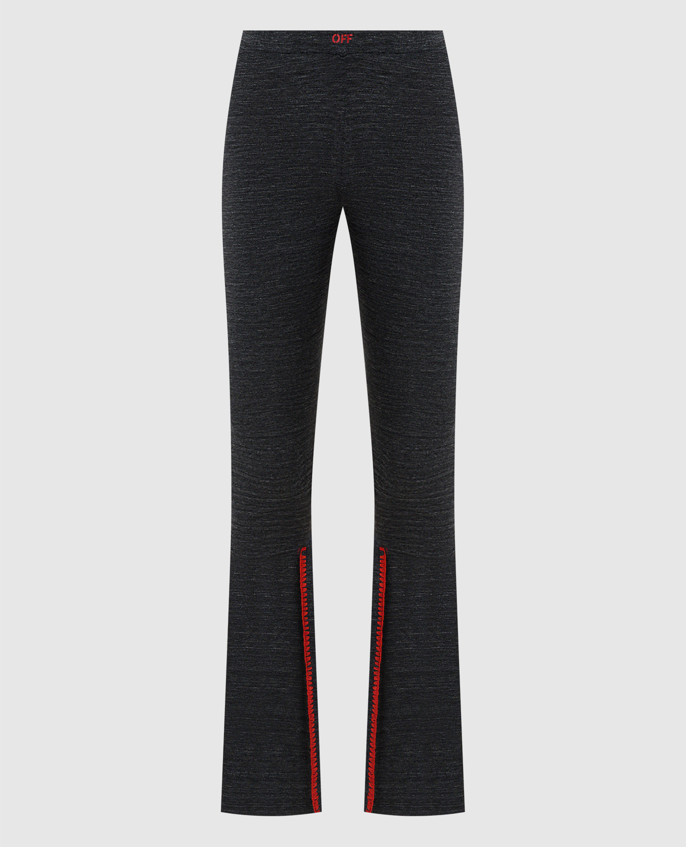 

Grey melange leggings with logo Off-White