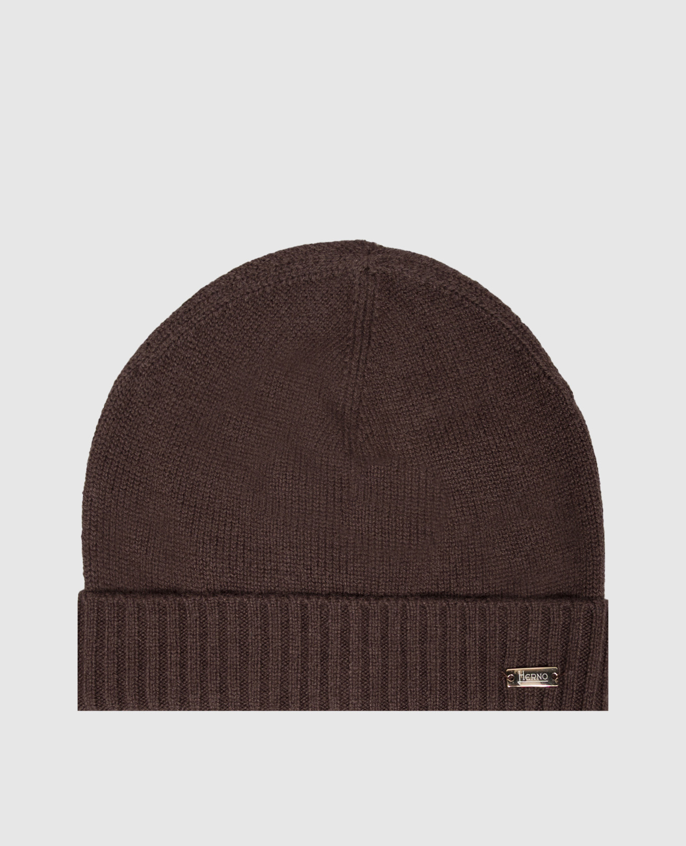 Brown cashmere hat