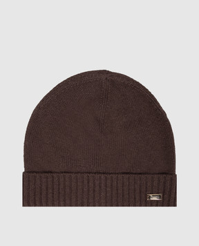 Herno Brown cashmere hat BER00085D71047